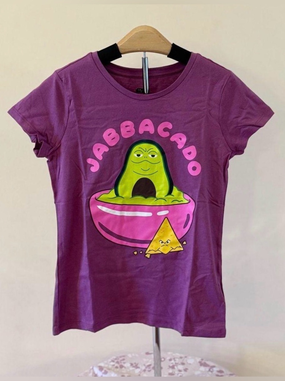 Disney / Star Wars Kids Purple 'Jabbacado' Graphic Tee size Med (8)